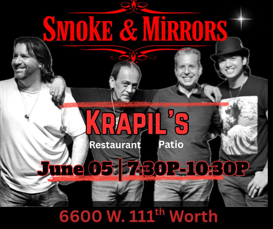 Krapil’s Steak House – On Their Beautiful Patio - Friday, June 5, 2026 at 7:30 PM – 10:30 PM