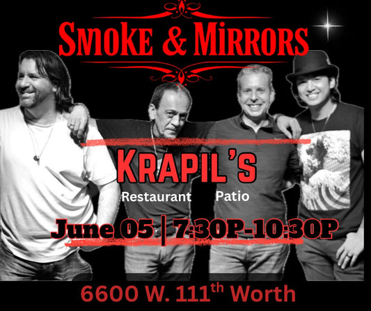 Krapil’s Steak House – On Their Beautiful Patio - Friday, June 5, 2026 at 7:30 PM – 10:30 PM